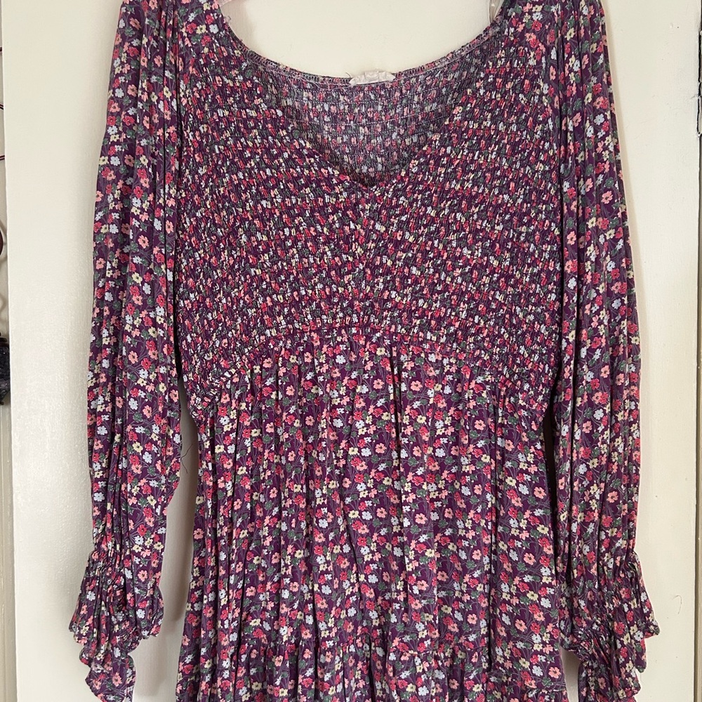 JODIFL Floral Blouse in Purple and Pink